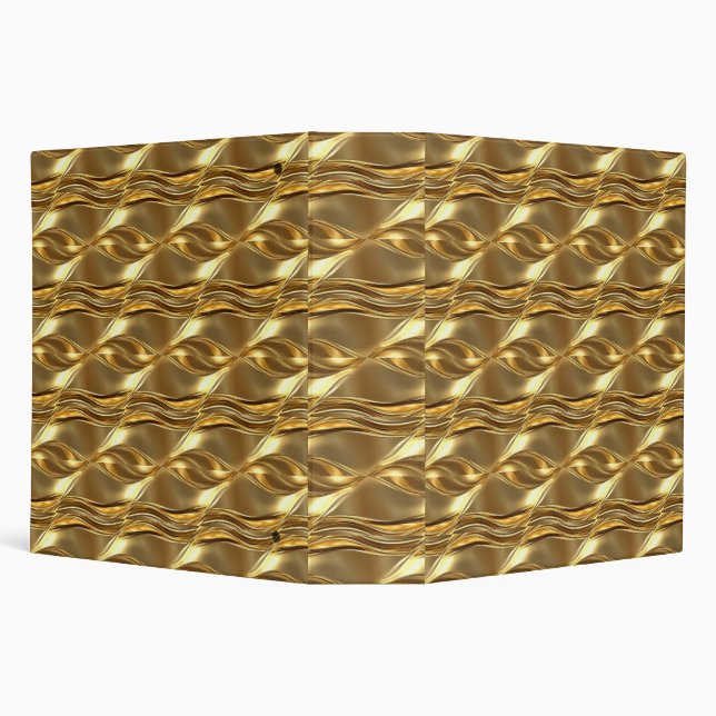 Captivating gold pattern 3 ring binder (Background)