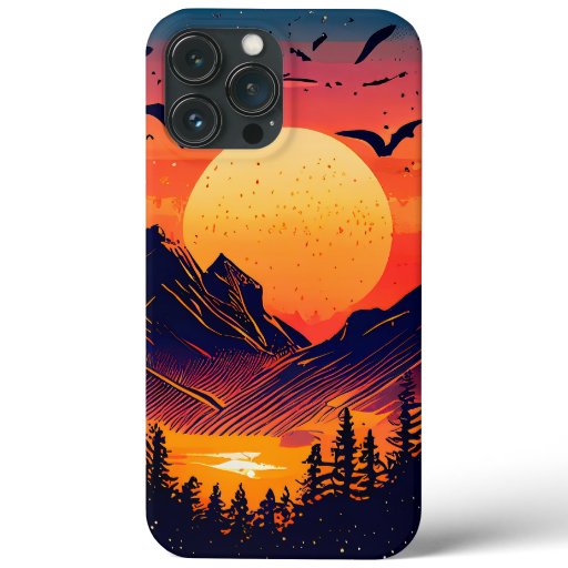 Captivating Landscape Sunset iPhone 13 Pro Max Case