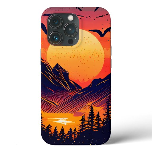Captivating Landscape Sunset iPhone 13 Pro Case