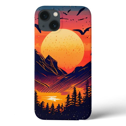Captivating Landscape Sunset iPhone 13 Case