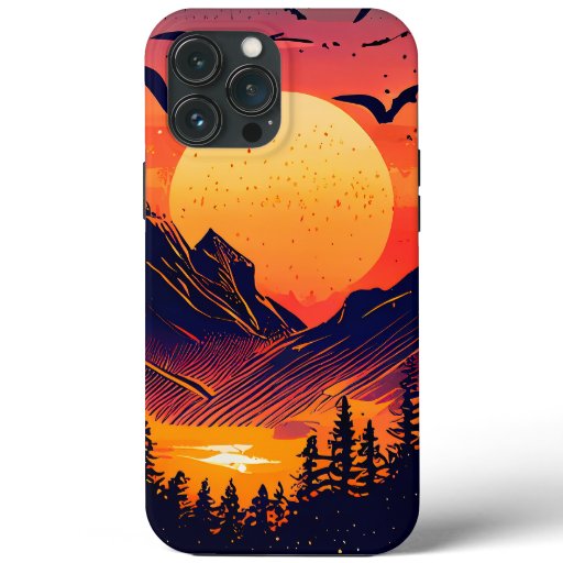 Captivating Landscape Sunset iPhone 13 Pro Max Case