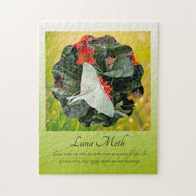 Captivating Luna Moth         Jigsaw Puzzle (Vertical)