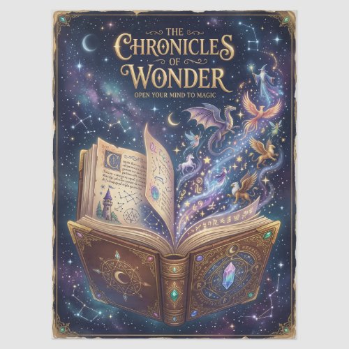 Captivating Magic Book Tissue Paper