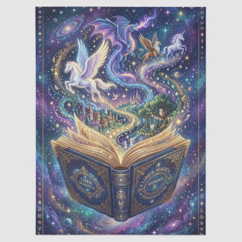 Captivating Magic Book Tissue Paper
