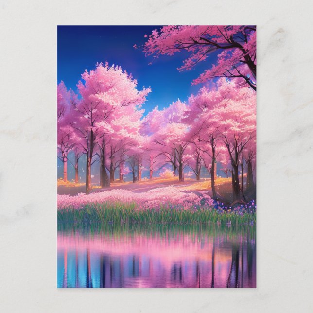 Captivating Pink Adornments Postcard (Front)