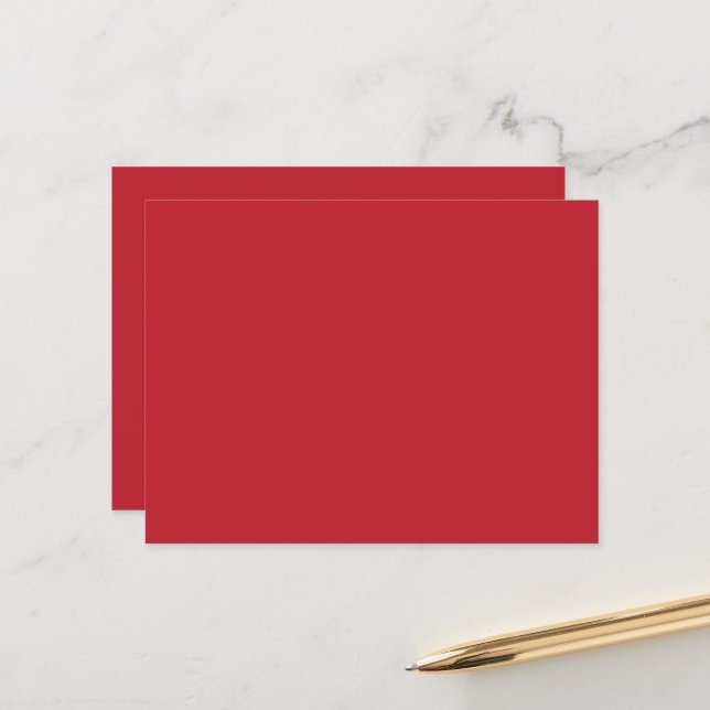 Captivating Red Background White Border Design Postcard (Front/Back In Situ)