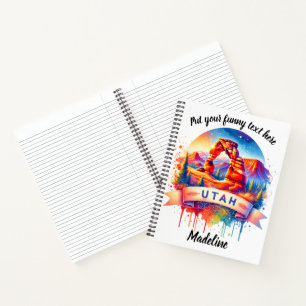 Captivating sunset at Arches National Park in Utah Notebook