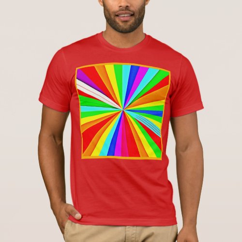 Captivating Vibrant Hues Colorful Pattern T_Shirt