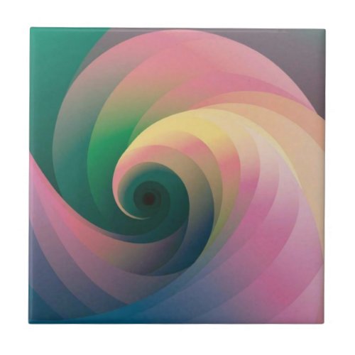 captivating whirlwind Soft Color Gradient Design Ceramic Tile