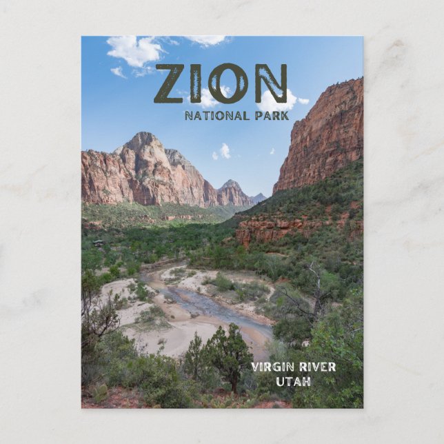 Captivating Zion National Park Postcard (Front)