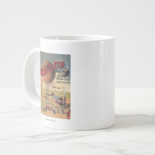 Captive Balloon Rides at a Exposition Poster Large Coffee Mug