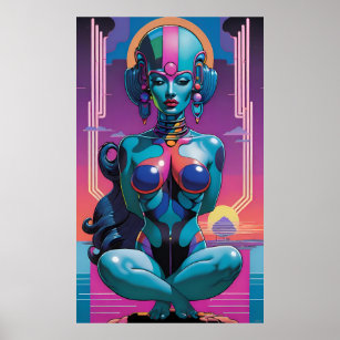 Captivity in New Metropolis Sci-Fi Fantasy Pin-Up Poster