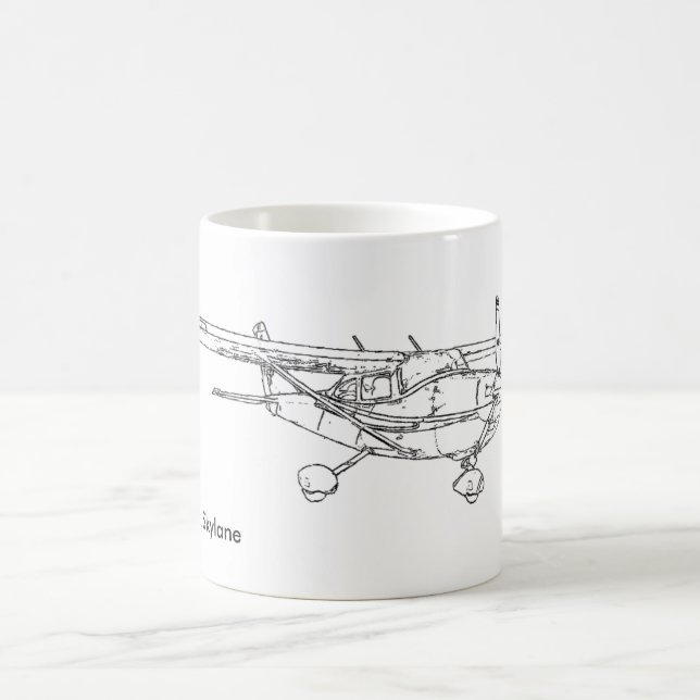 Captmoonbeam Cessna 182 Skylane Coffee Mug (Center)