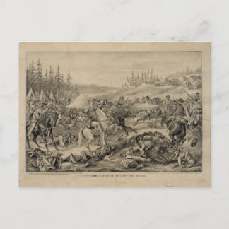 Capture and Death of Sitting Bull December 15 1890 Postcard