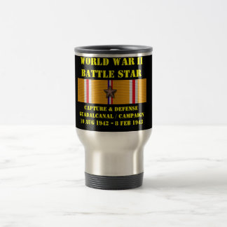 Capture And Defense Of Guadalcanal Campaign Travel Mug