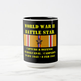 Capture And Defense Of Guadalcanal Campaign Two-Tone Coffee Mug