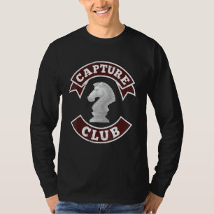 Capture Club Chess Checkmate Knight Fork Grandmast T-Shirt