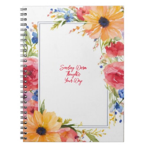 Capture Memories in Blooming Style Notebook