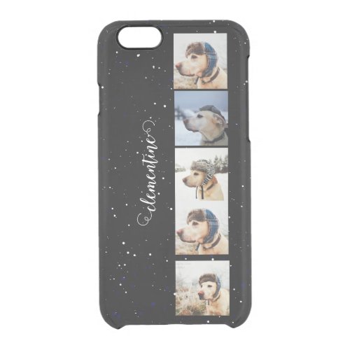 Capture Memories Instagram Family Photo Collage on Clear iPhone 66S Case