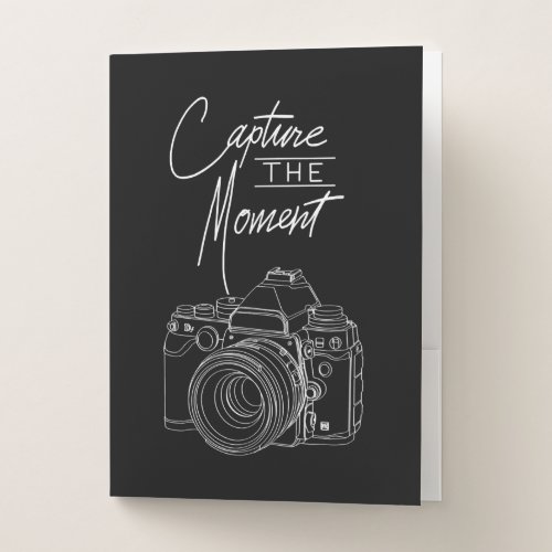 Capture Moment Camera Photography Photographer Pocket Folder