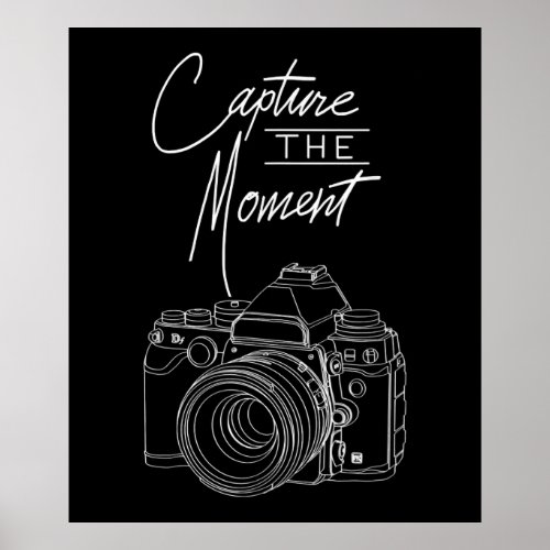 Capture Moment Camera Photography Photographer Poster