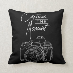 Capture  Moment Camera Photography  Photographer Throw Pillow