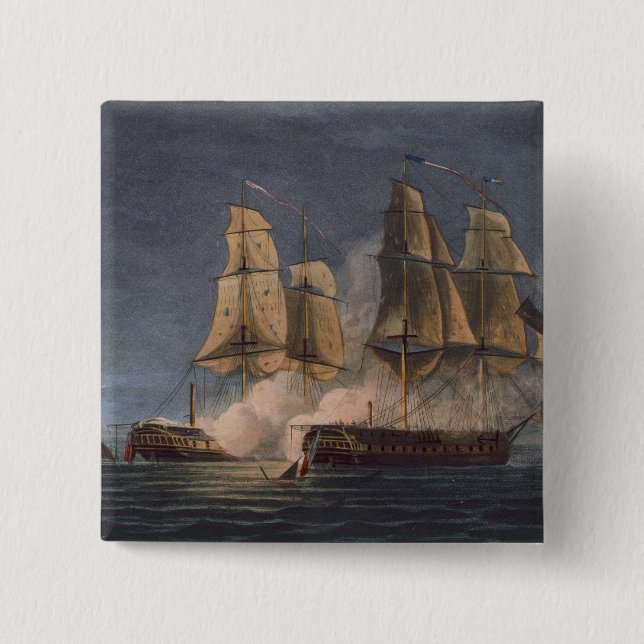 Capture of the Thetis by HMS Amethyst, 10th Novemb Button (Front)