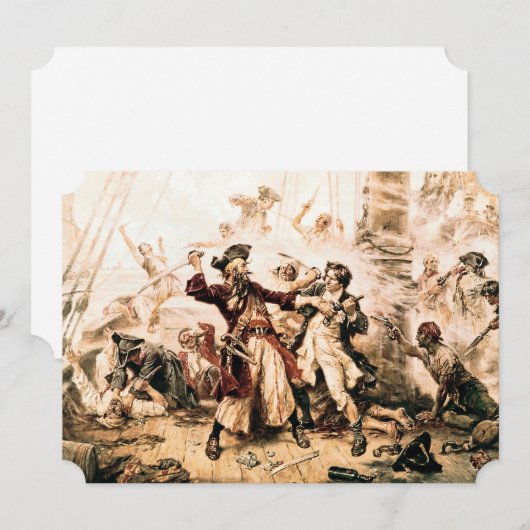 Capture, Pirate Blackbeard, Queen Anne's Revenge (Front/Back)