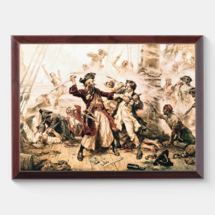 Capture, Pirate Blackbeard, Queen Anne's Revenge Award Plaque