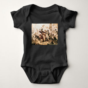 Capture, Pirate Blackbeard, Queen Anne's Revenge Baby Bodysuit
