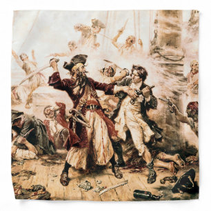 Capture, Pirate Blackbeard, Queen Anne's Revenge Bandana