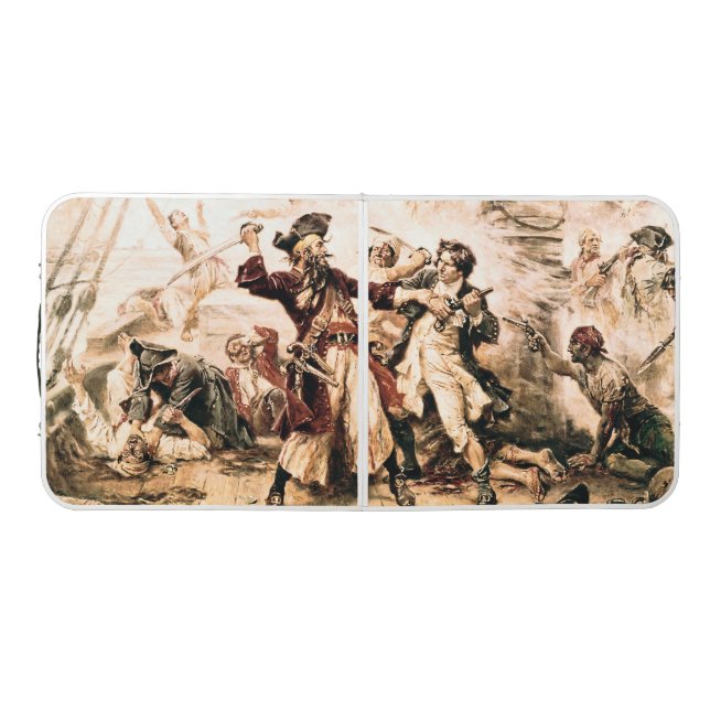 Capture, Pirate Blackbeard, Queen Anne's Revenge Beer Pong Table (Top)
