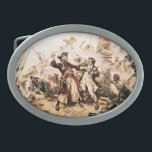 Capture, Pirate Blackbeard, Queen Anne's Revenge Belt Buckle<br><div class="desc">The salty spray stung Edward Teach's eyes as dawn bled crimson across the Carolina coast. Gone was the fearsome Queen Anne's Revenge, his pride and possession. Now, Blackbeard, as he was known throughout the Caribbean, captained the lowly Adventure, a leaky scow compared to his former glory. Discontent simmered amongst his...</div>