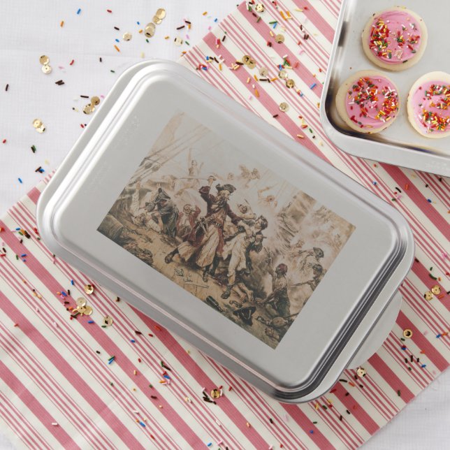 Capture, Pirate Blackbeard, Queen Anne's Revenge Cake Pan (In Situ)