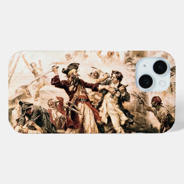 Capture, Pirate Blackbeard, Queen Anne's Revenge Case-Mate iPhone Case (Back (Horizontal))