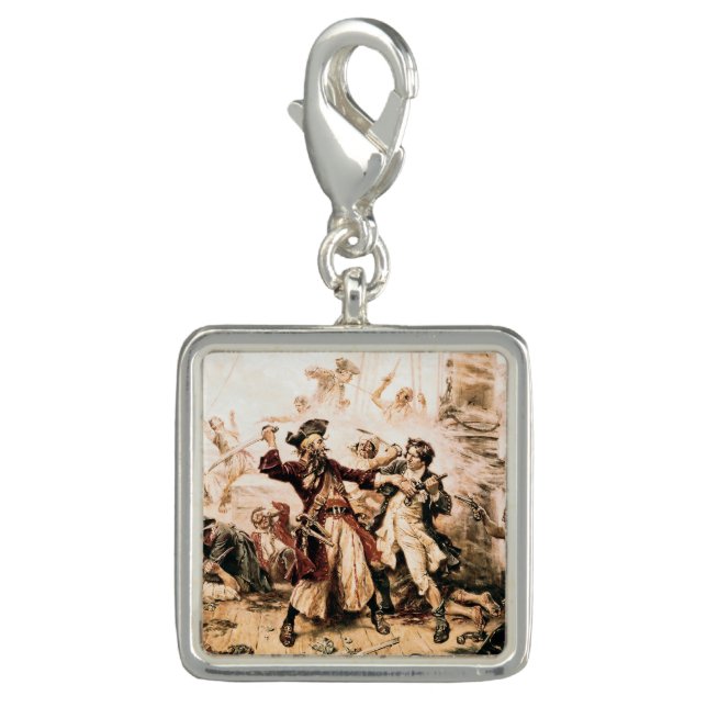 Capture, Pirate Blackbeard, Queen Anne's Revenge Charm (Front)