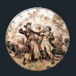 Capture, Pirate Blackbeard, Queen Anne's Revenge Dart Board<br><div class="desc">The salty spray stung Edward Teach's eyes as dawn bled crimson across the Carolina coast. Gone was the fearsome Queen Anne's Revenge, his pride and possession. Now, Blackbeard, as he was known throughout the Caribbean, captained the lowly Adventure, a leaky scow compared to his former glory. Discontent simmered amongst his...</div>