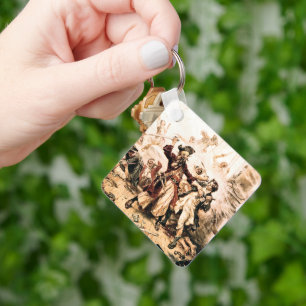 Capture, Pirate Blackbeard, Queen Anne's Revenge Keychain