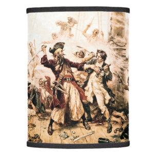 Capture, Pirate Blackbeard, Queen Anne's Revenge Lamp Shade