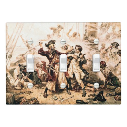 Capture Pirate Blackbeard Queen Annes Revenge Light Switch Cover