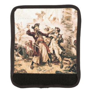 Capture, Pirate Blackbeard, Queen Anne's Revenge Luggage Handle Wrap