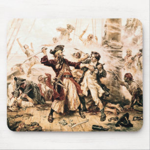 Capture, Pirate Blackbeard, Queen Anne's Revenge Mouse Pad