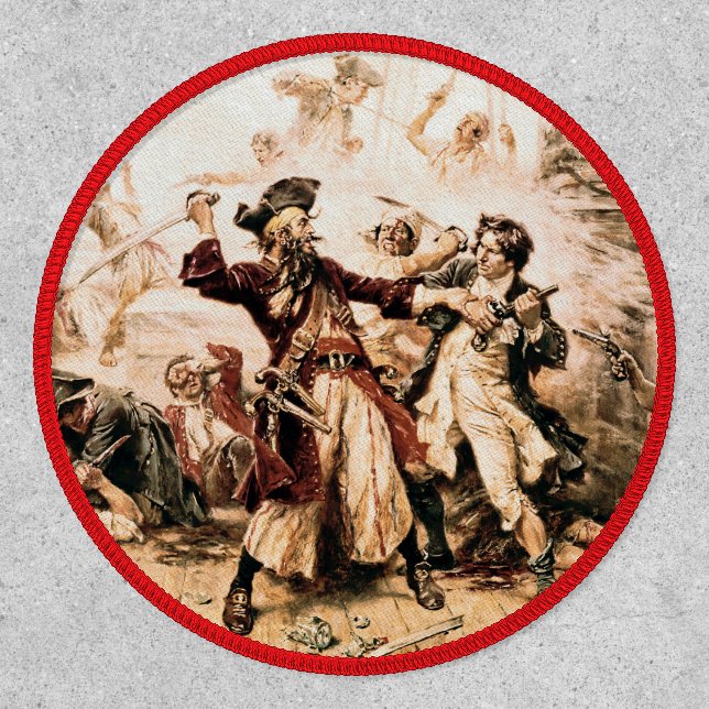 Capture, Pirate Blackbeard, Queen Anne's Revenge Patch (Front)