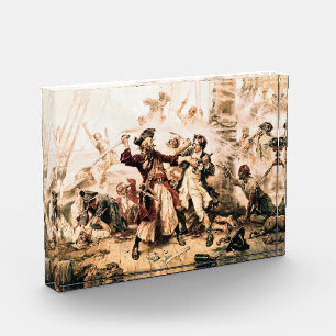Capture, Pirate Blackbeard, Queen Anne's Revenge Photo Block