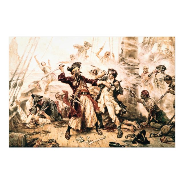 Capture, Pirate Blackbeard, Queen Anne's Revenge Photo Print (Front)