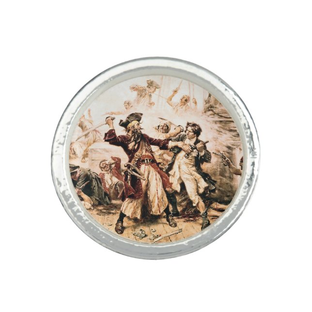 Capture, Pirate Blackbeard, Queen Anne's Revenge Ring (Front)