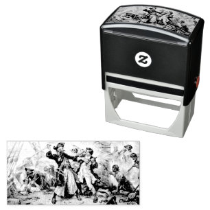 Capture, Pirate Blackbeard, Queen Anne's Revenge Self-inking Stamp
