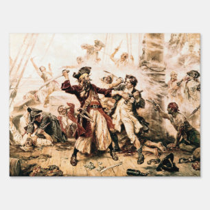 Capture, Pirate Blackbeard, Queen Anne's Revenge Sign