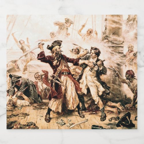 Capture Pirate Blackbeard Queen Annes Revenge Sparkling Wine Label