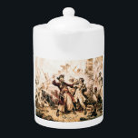 Capture, Pirate Blackbeard, Queen Anne's Revenge Teapot<br><div class="desc">The salty spray stung Edward Teach's eyes as dawn bled crimson across the Carolina coast. Gone was the fearsome Queen Anne's Revenge, his pride and possession. Now, Blackbeard, as he was known throughout the Caribbean, captained the lowly Adventure, a leaky scow compared to his former glory. Discontent simmered amongst his...</div>